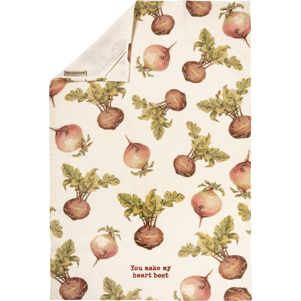 You Make My Heart Beet Kitchen Towel