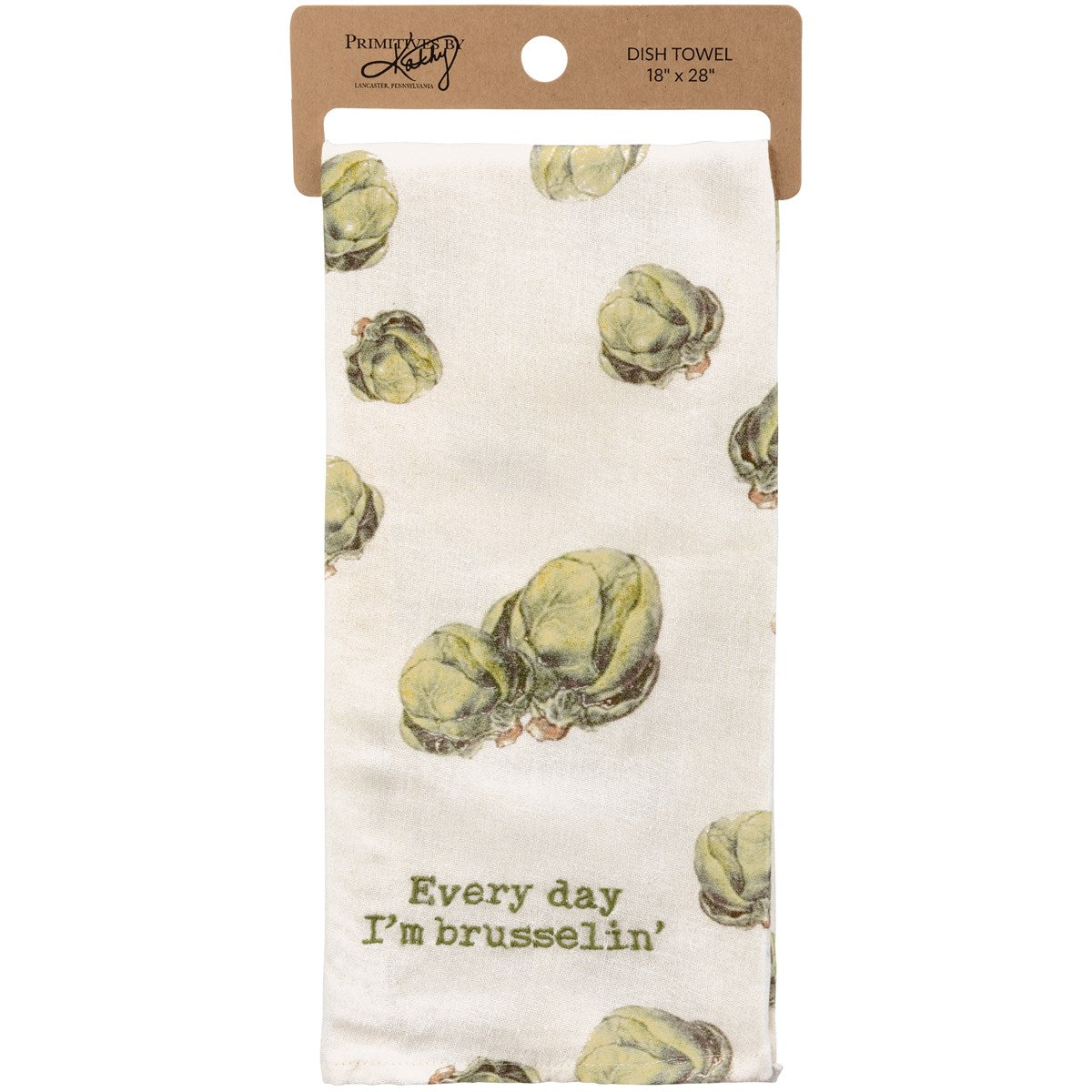 Every Day I'm Brusselin' Kitchen Towel