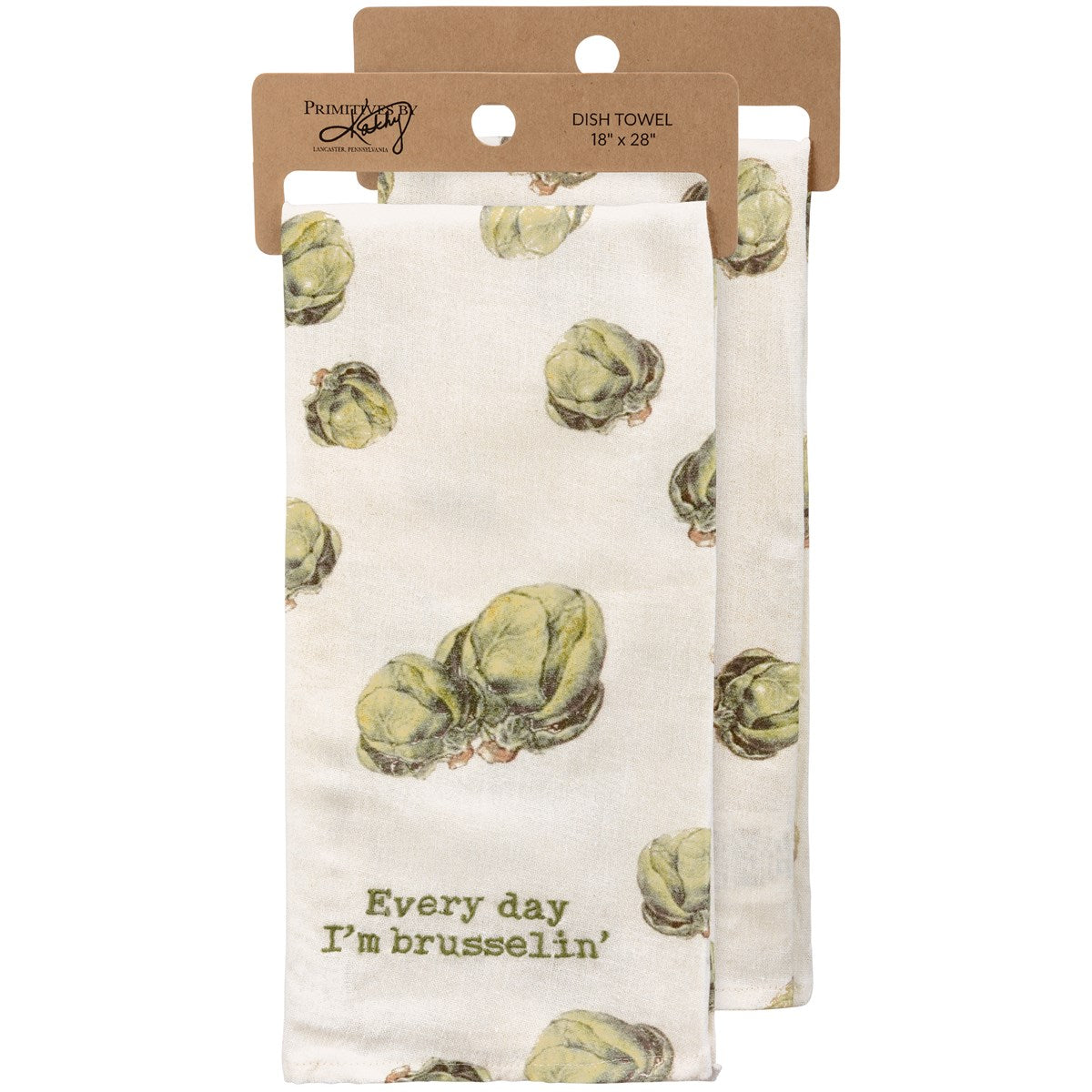 Every Day I'm Brusselin' Kitchen Towel